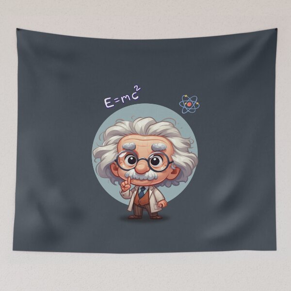 Item preview,  Albert Einstein Cartoon designed and sold by MusesWhispers.