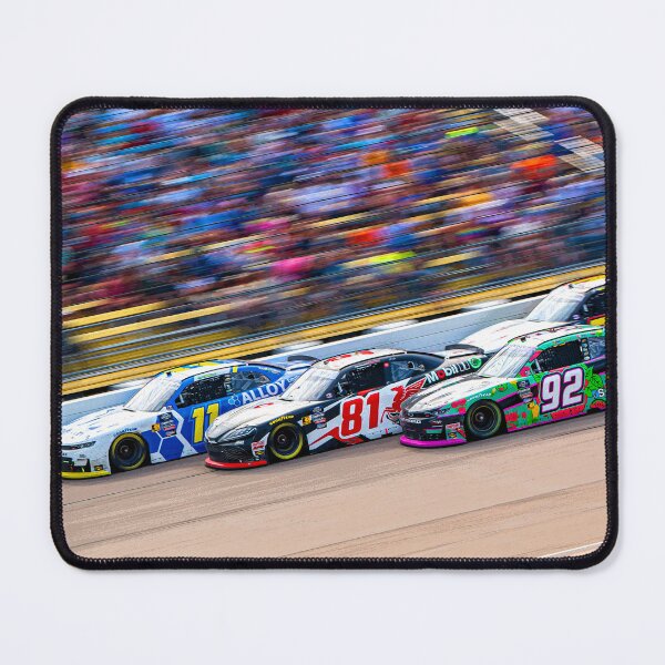 Item preview, Josh Williams fighting with Chandler Smith, Ross Chastain and Justin Allgaier in their 2024 Nascar Racecars abstract designed and sold by Rodissimus1984.