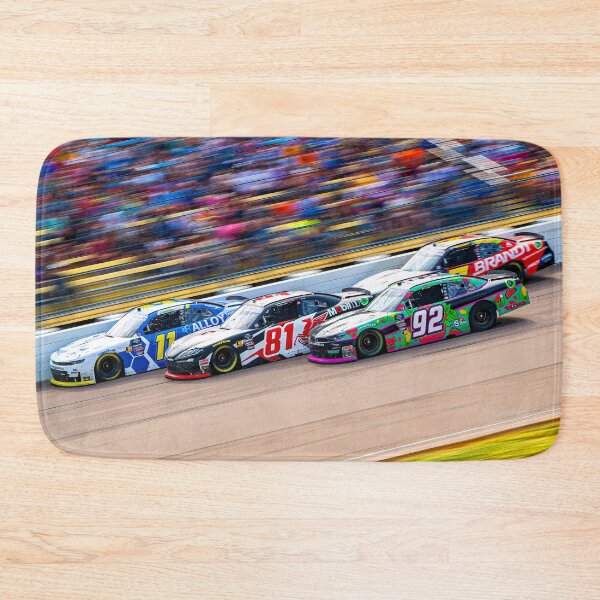 Item preview, Josh Williams fighting with Chandler Smith, Ross Chastain and Justin Allgaier in their 2024 Nascar Racecars abstract designed and sold by Rodissimus1984.