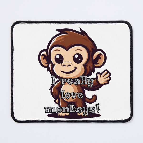 Item preview, I really love monkeys! designed and sold by Maxxx77pl.