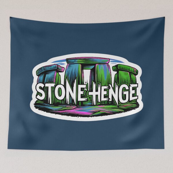 Item preview, Stonehenge A Sacred Site Of The Ancients Graffiti Style designed and sold by TheArtOfPat.