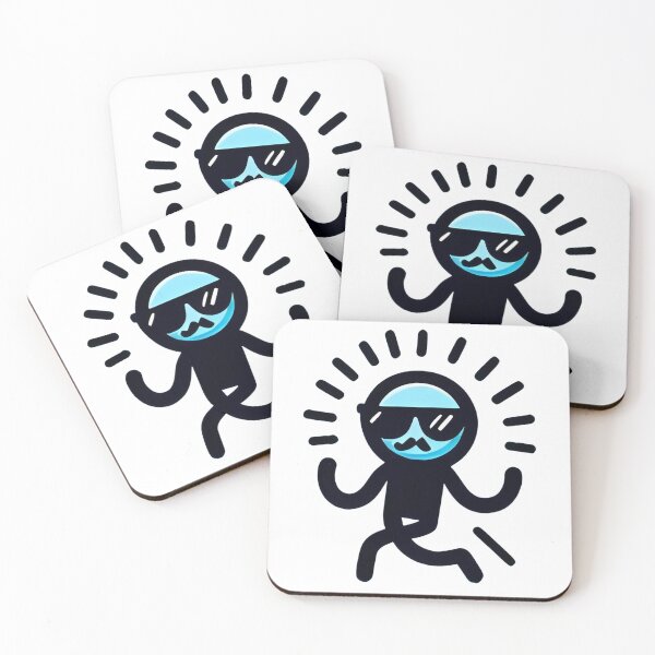Item preview, Joyful Mustache Stickman designed and sold by StickyGuys.