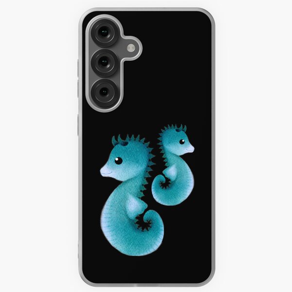 Item preview, bluey cute seahorse - dark designed and sold by doveydotdraws.