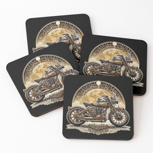 Item preview, Retro Futuristic Steampunk Motorbike designed and sold by Dynke.
