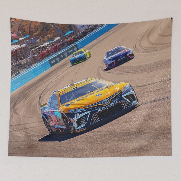 Item preview,  Christopher Bell racing his Nascar Cup Car at Phoenix Speedway watercolor designed and sold by Rodissimus1984.