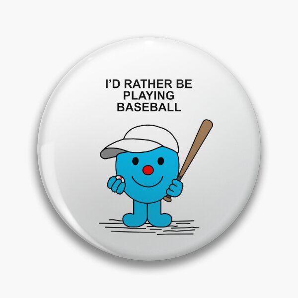 Item preview, Mr. Men Id rather be playing Baseball designed and sold by Scat the cat.