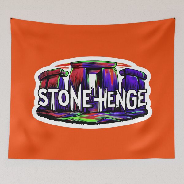 Item preview, Stonehenge A Sacred Site Of The Ancients Graffiti Style designed and sold by TheArtOfPat.