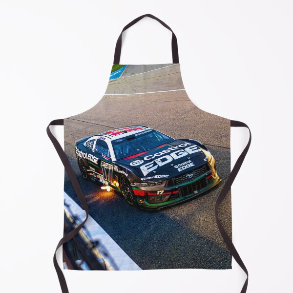 Item preview, Chris Buescher racing his 2024 Nascar Cup Car shooting flames out of his exhaust abstract designed and sold by Rodissimus1984.