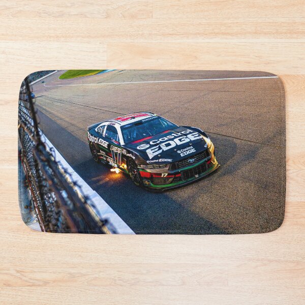 Item preview, Chris Buescher racing his 2024 Nascar Cup Car shooting flames out of his exhaust abstract designed and sold by Rodissimus1984.