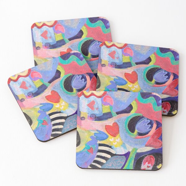 Item preview, Abstract painting, vase of exuberance, filled with love designed and sold by Beardsall-Art.