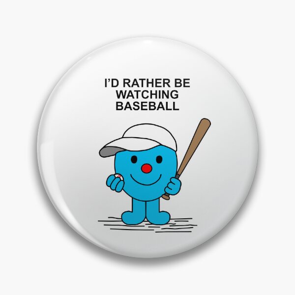 Item preview, Mr. Men Id rather be watching Baseball designed and sold by Scat the cat.