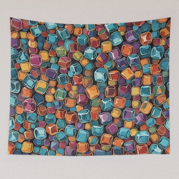 Item preview, Abstract Colorful Ice Cube Pattern designed and sold by calibrit.