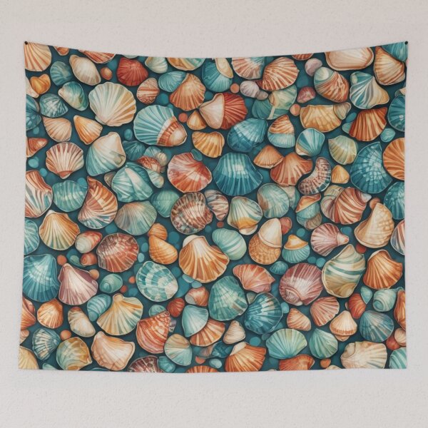Item preview, Abstract Colorful Seashell Pattern designed and sold by calibrit.