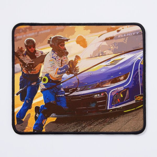 Item preview, Chase Elliott making a pitstop in his 2024 Nascar Race car watercolor designed and sold by Rodissimus1984.