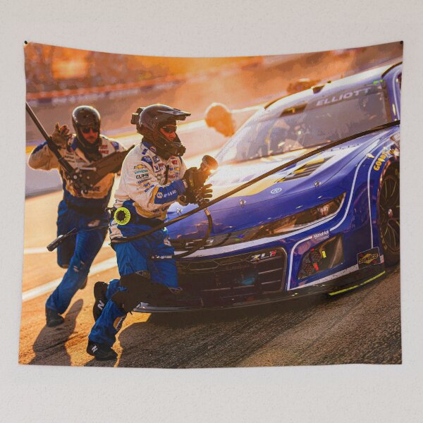 Item preview, Chase Elliott making a pitstop in his 2024 Nascar Race car abstract designed and sold by Rodissimus1984.