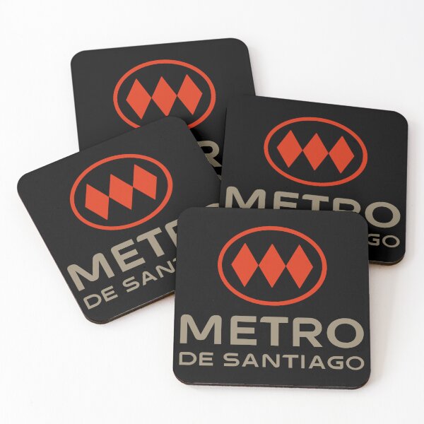 Item preview, Santiago Metro Chile Train Station Sign Logo designed and sold by Maljonic.