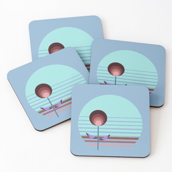 Item preview, Coastal Decor Inspired Retro Bauhaus Botanicals 3 of 4 designed and sold by Beachy.