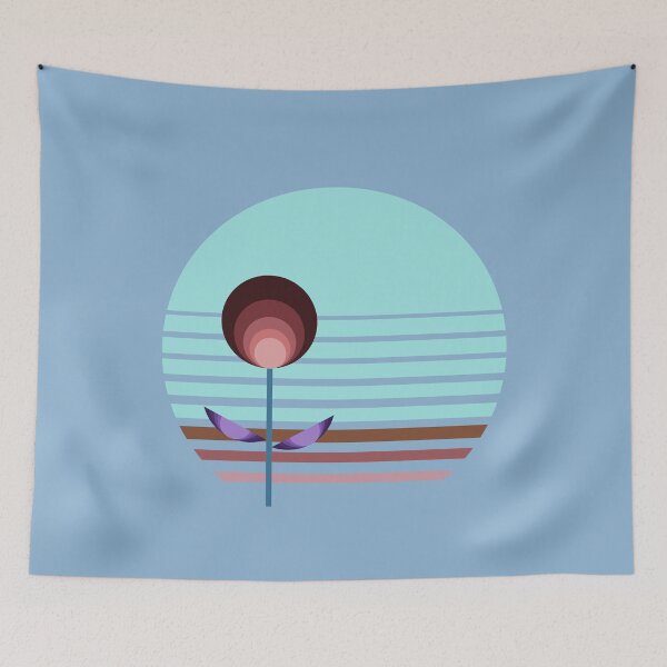 Item preview, Coastal Decor Inspired Retro Bauhaus Botanicals 3 of 4 designed and sold by Beachy.