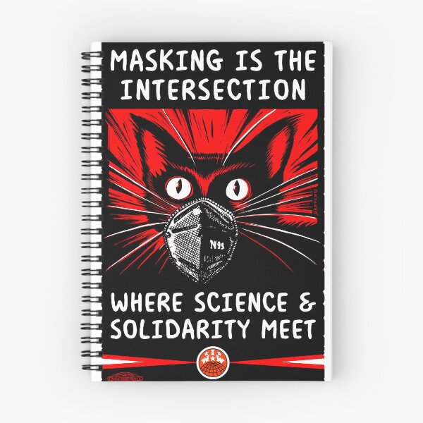 Item preview, Masking Science And Solidarity IWW Sabotabby designed and sold by ScientiaAcLabor.