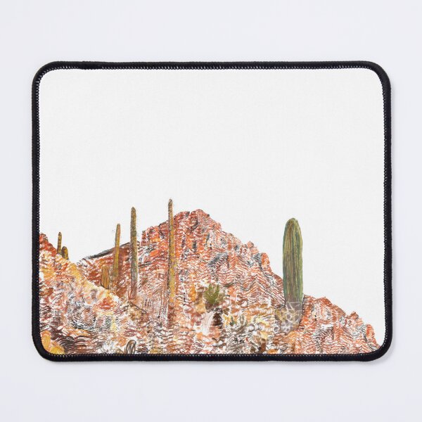 Item preview, 'Pickle Cactus' Arizona Desert Red Rocks Watercolor designed and sold by Venus-in-Virgo.