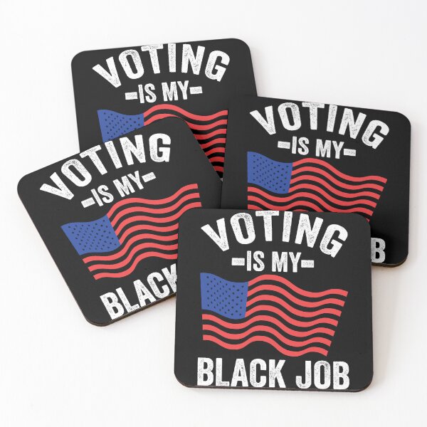 Item preview, Voting Is My Black Job USA Flag 2024  designed and sold by teeshop87.