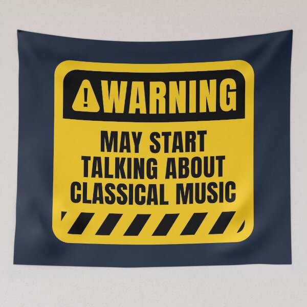 Item preview, Classical Music Lover Funny Warning Quote designed and sold by MaryAller.
