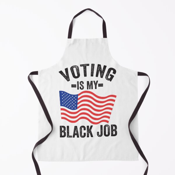 Item preview, Voting Is My Black Job USA Flag 2024 election designed and sold by teeshop87.