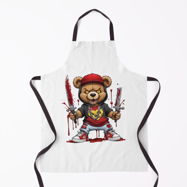 Item preview, Possessed Bear with Bloody Knives designed and sold by Hungry-Murphy.