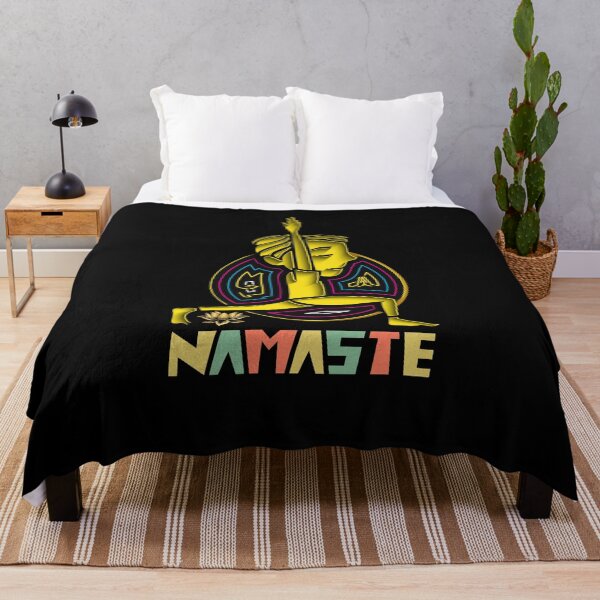 Item preview, Namaste Yoga Illustration gold designed and sold by KolbaVison.