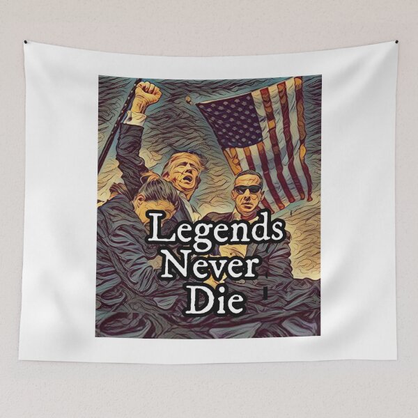 Item preview, Legends Never Die Trump Assassination  designed and sold by Flirt-Teez.