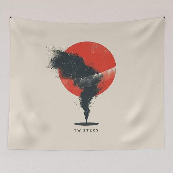 Item preview, Minimalist Twisters Abstract Art designed and sold by Retro Travel Design.