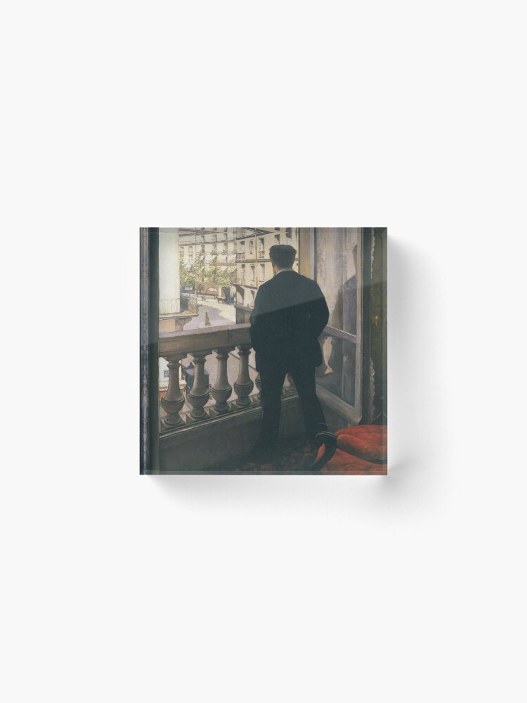 Alternate view of Man at the Window(Jeune homme à la fenêtre)-Gustave Caillebotte Acrylic Block