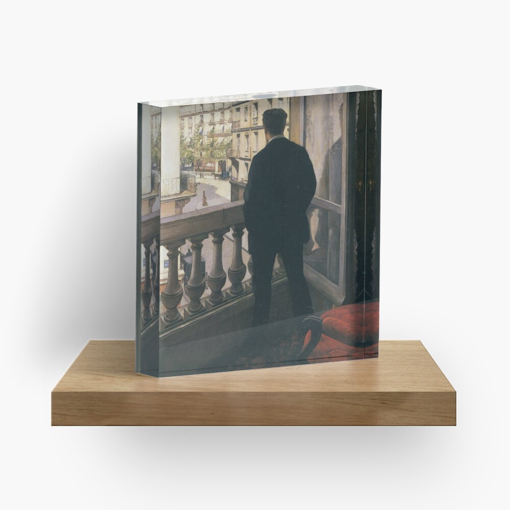 Man at the Window(Jeune homme à la fenêtre)-Gustave Caillebotte Acrylic Block