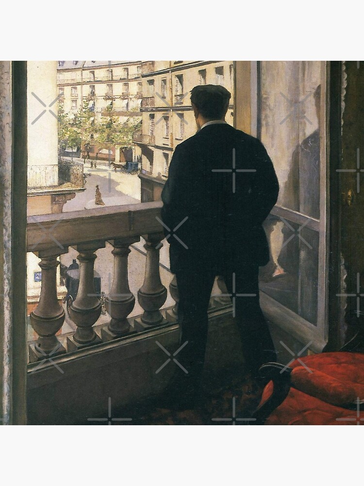 Man at the Window(Jeune homme à la fenêtre)-Gustave Caillebotte by LexBauer
