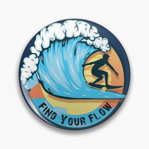 Item preview, Catch the Wave: 'Find Your Flow' designed and sold by Chroma Artis.