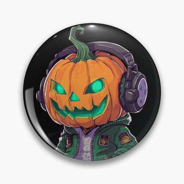 Item preview, Cool Pumpkin Head with Headphones Streetwear Art designed and sold by markymaarty.