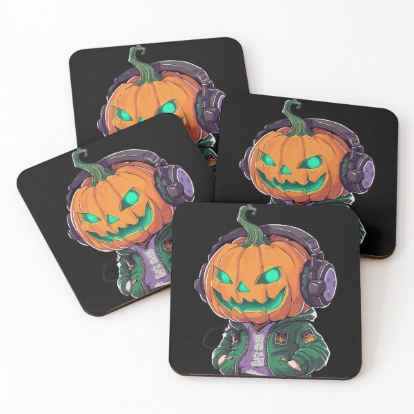 Item preview, Cool Pumpkin Head with Headphones Streetwear Art designed and sold by markymaarty.