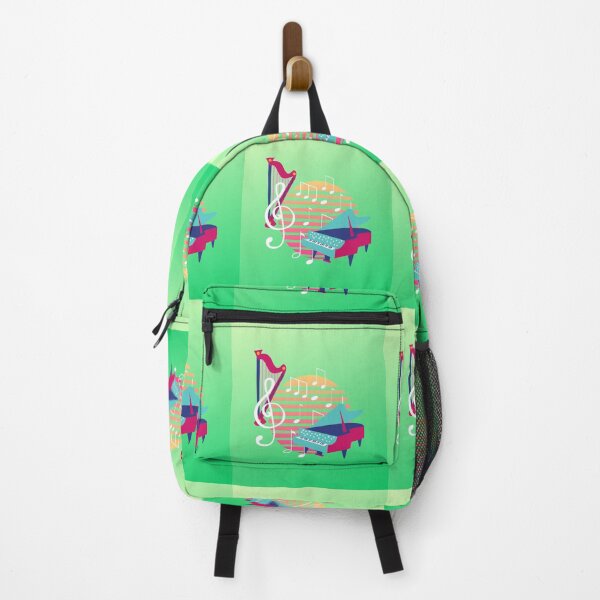 Item preview, Fun & Colorful Harp, Piano & Music Notation designed and sold by BrightrDayMusicArt.