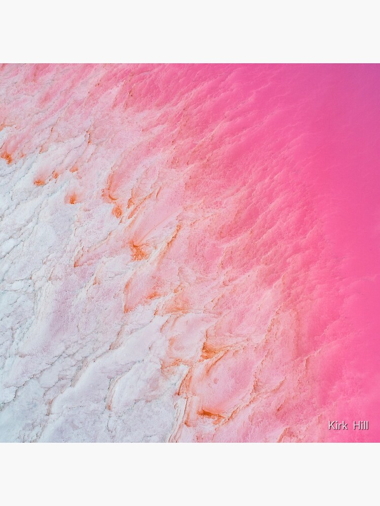 "Kalbarri Pink Salt Lake Western Australia " Acrylic Block for Sale by