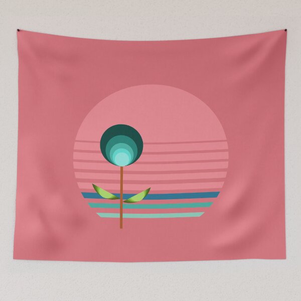 Item preview, Coastal Decor Inspired Retro Bauhaus Botanicals 4 of 4 designed and sold by Beachy.