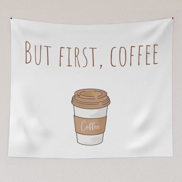 Item preview, But First, Coffee - Coffee Cup Illustration designed and sold by Creastore.