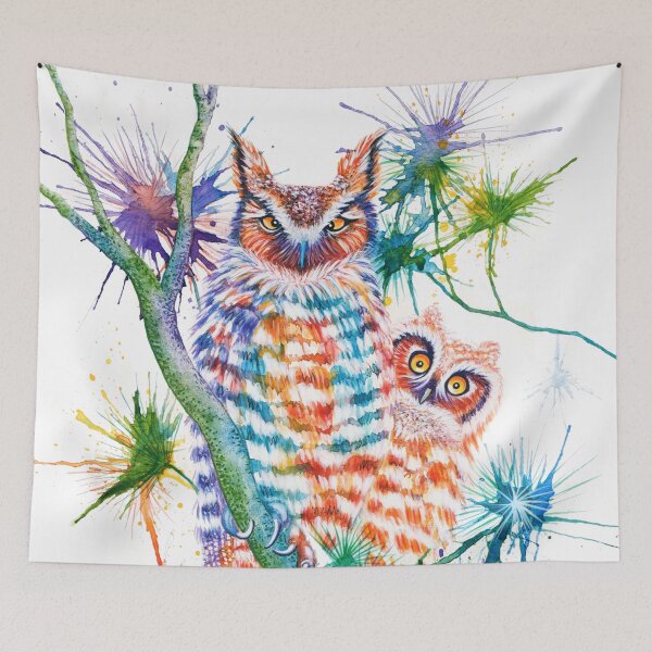 Item preview, Mother and Baby Owls designed and sold by MichelleFaber.