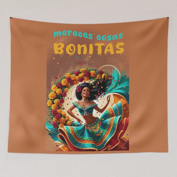 Item preview, You deserve nice things latina spanish quotes positive designed and sold by La Loca.