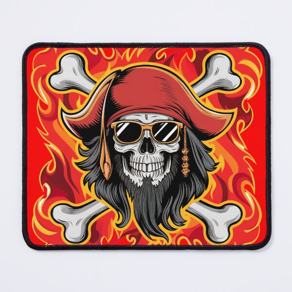 Item preview, Fiery Pirate Skull designed and sold by kateds14.