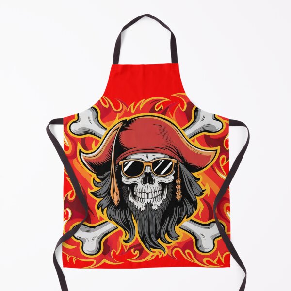 Item preview, Fiery Pirate Skull designed and sold by kateds14.