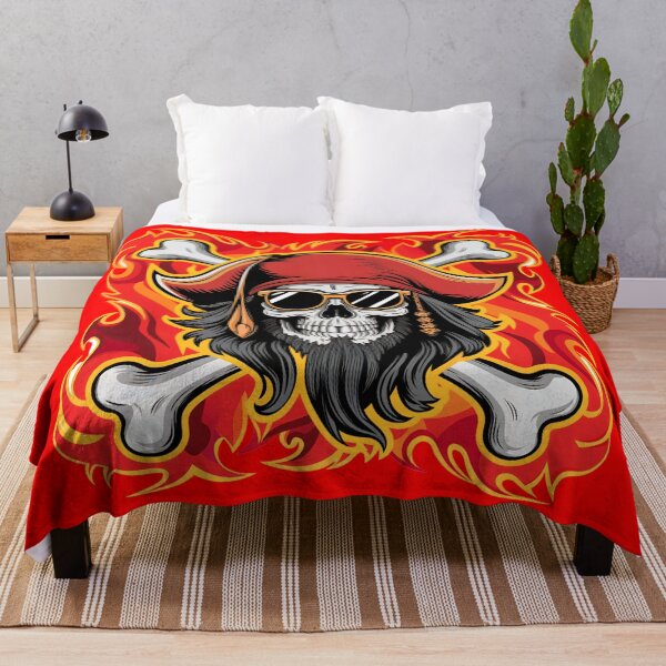 Item preview, Fiery Pirate Skull designed and sold by kateds14.