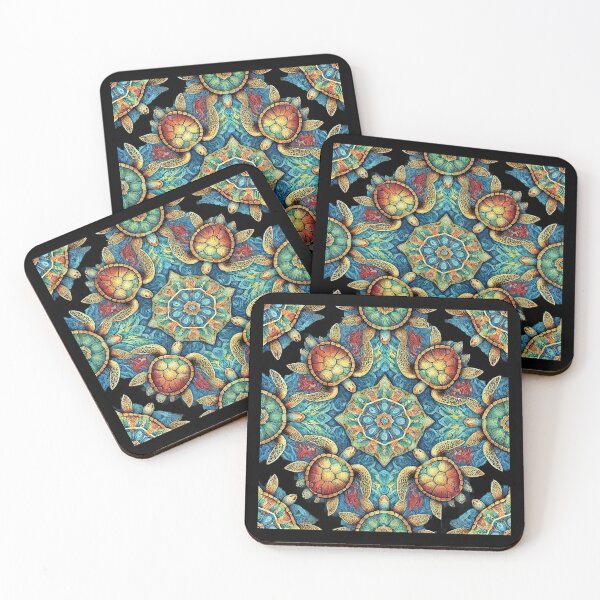 Item preview, Sea Turtle Kaleidoscope Ocean Conservation Design designed and sold by SandbarTees.