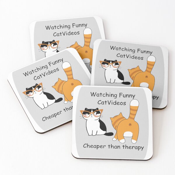 Item preview, Watching Funny Cat Videos is Cheaper Than Therapy designed and sold by LemonHorse.
