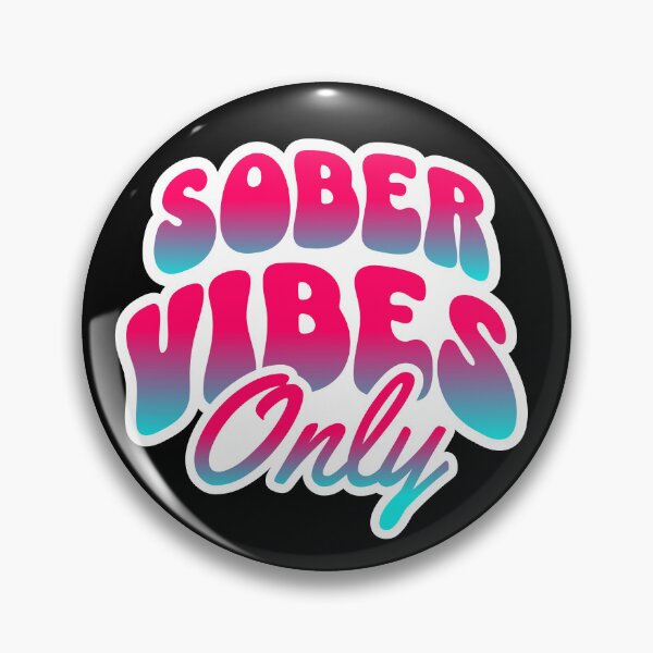 Item preview, Sober Vibes Only Groovy Typography designed and sold by DropsOfDopamine.