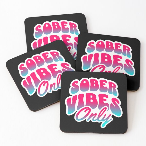 Item preview, Sober Vibes Only Groovy Typography designed and sold by DropsOfDopamine.